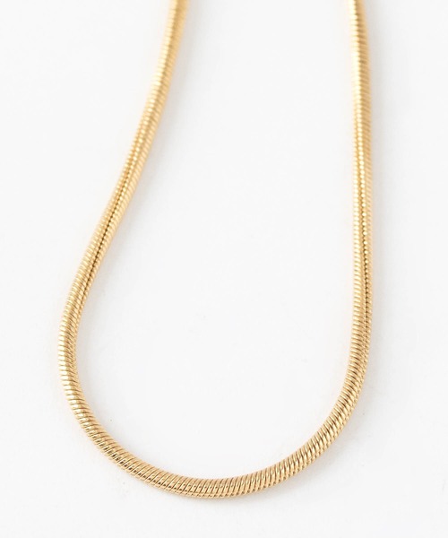 JUICY ROCK（ジューシーロック）の「K14gold-filled スネークチェーンネックレス（ネックレス・レディース・ゴールド・ONE SIZE）」の2枚目の写真