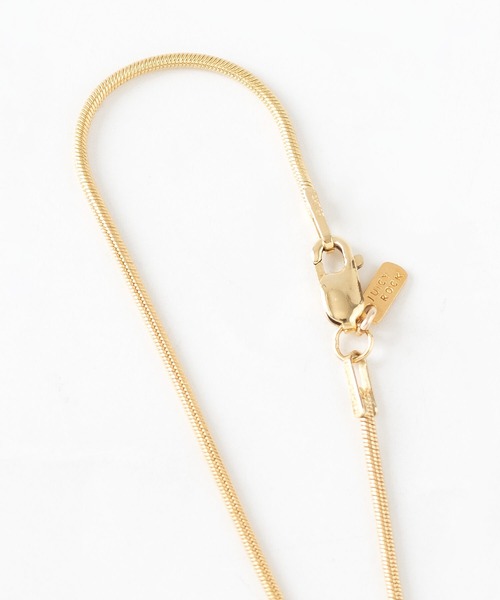 JUICY ROCK（ジューシーロック）の「K14gold-filled スネークチェーンネックレス（ネックレス・レディース・ゴールド・ONE SIZE）」の3枚目の写真