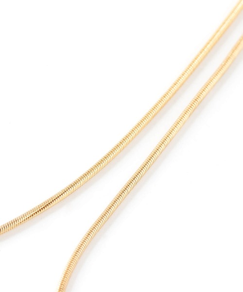 JUICY ROCK（ジューシーロック）の「K14gold-filled スネークチェーンネックレス（ネックレス・レディース・ゴールド・ONE SIZE）」の4枚目の写真