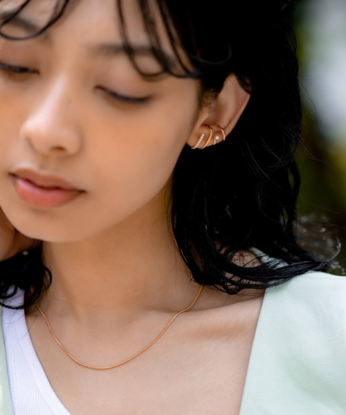 JUICY ROCK（ジューシーロック）の「K14gold-filled スネークチェーンネックレス（ネックレス・レディース・ゴールド・ONE SIZE）」の6枚目の写真