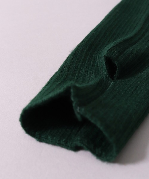 BAYBLO(ベイブロ)の「(SB)リブ ニット アームウォーマー(アームカバー・レディース・ブラック/杢グレー/ダークグリーン/チャコールグレー/ダークブラウン/グレイッシュベージュ/ネイビー/オフホワイト/ワイン・FREE)」の14枚目の写真