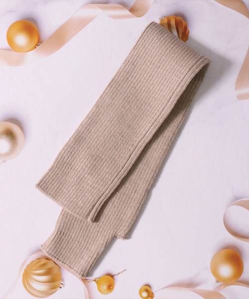 BAYBLO(ベイブロ)の「(SB)リブ ニット アームウォーマー(アームカバー・レディース・ブラック/杢グレー/ダークグリーン/チャコールグレー/ダークブラウン/グレイッシュベージュ/ネイビー/オフホワイト/ワイン・FREE)」の18枚目の写真