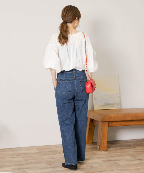 URBAN RESEARCH Sonny Label（アーバンリサーチサニーレーベル）の「ギャザースリーブブラウス（シャツ/ブラウス・レディース・ベージュ/ブルー/ホワイト・FREE）」の9枚目の写真