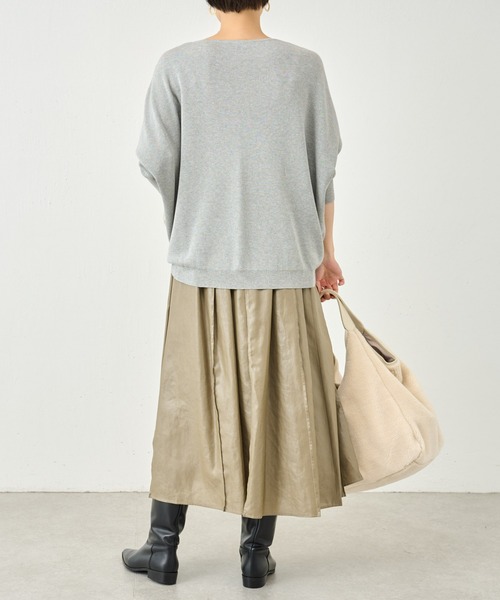 BEARDSLEY（ビアズリー）の「フェイクボアトートバッグ：すぐにお届け! A4サイズ収納可（トートバッグ・レディース・アイボリー/ブラウン系その他・FREE）」の8枚目の写真