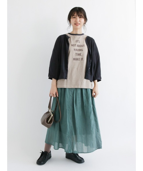 Samansa Mos2(サマンサ モスモス)の「ピンタックレースギャザースカート(スカート・レディース・グリーン/ベージュ/ブラック・フリ-)」の10枚目の写真