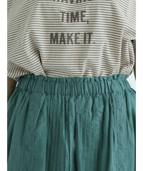 Samansa Mos2(サマンサ モスモス)の「ピンタックレースギャザースカート(スカート・レディース・グリーン/ベージュ/ブラック・フリ-)」の12枚目の写真