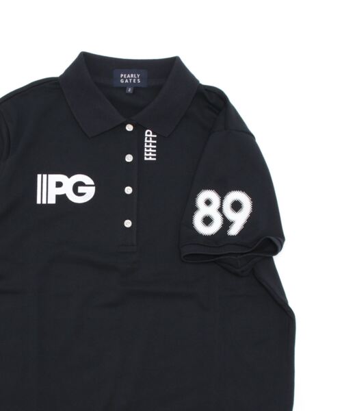 PEARLY GATES（パーリーゲイツ）の「【PEARLY GATES】アンドプラスカノコ 半袖ポロシャツ ＜グラデーションロゴ＞（ポロシャツ・レディース・ホワイト/ネイビー/ピンク/グリーン・SMALL/MEDIUM/LARGE/X-SMALL）」の7枚目の写真