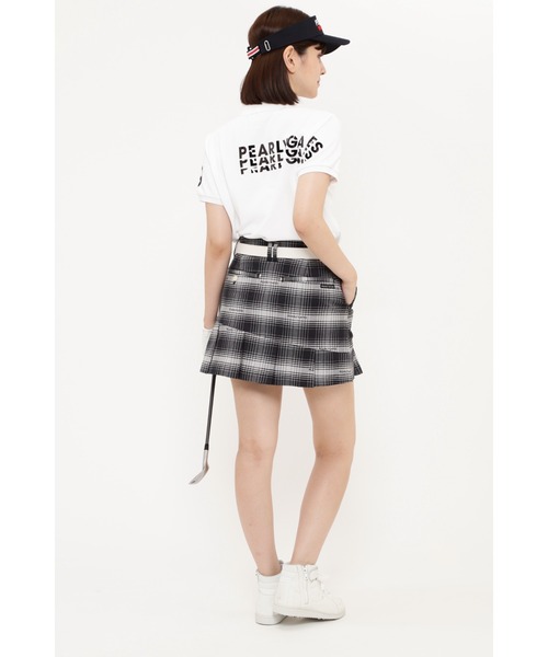 PEARLY GATES（パーリーゲイツ）の「【PEARLY GATES】アンドプラスカノコ 半袖ポロシャツ ＜グラデーションロゴ＞（ポロシャツ・レディース・ホワイト/ネイビー/ピンク/グリーン・SMALL/MEDIUM/LARGE/X-SMALL）」の8枚目の写真