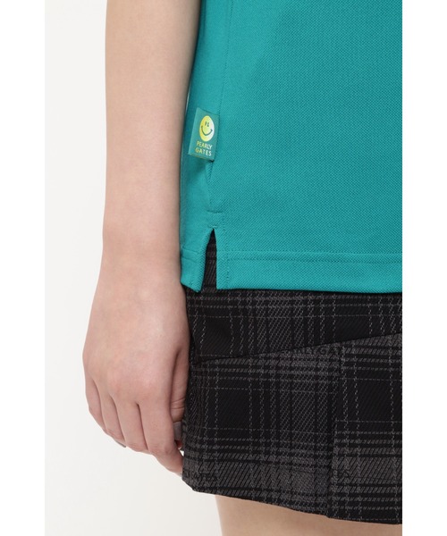 PEARLY GATES（パーリーゲイツ）の「【PEARLY GATES】アンドプラスカノコ 半袖ポロシャツ ＜グラデーションロゴ＞（ポロシャツ・レディース・ホワイト/ネイビー/ピンク/グリーン・SMALL/MEDIUM/LARGE/X-SMALL）」の20枚目の写真