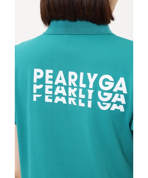 PEARLY GATES（パーリーゲイツ）の「【PEARLY GATES】アンドプラスカノコ 半袖ポロシャツ ＜グラデーションロゴ＞（ポロシャツ・レディース・ホワイト/ネイビー/ピンク/グリーン・SMALL/MEDIUM/LARGE/X-SMALL）」の21枚目の写真