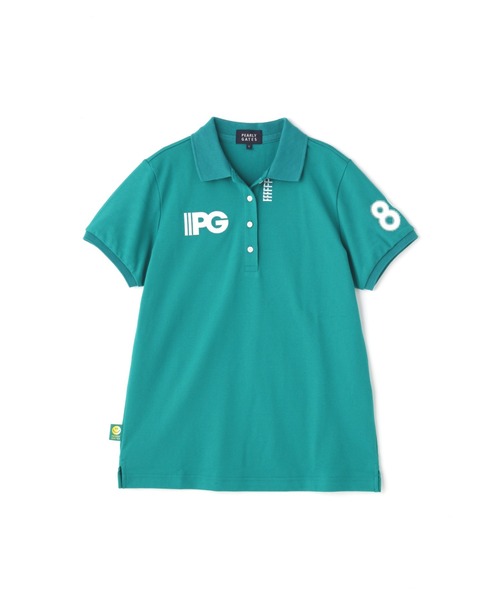 PEARLY GATES（パーリーゲイツ）の「【PEARLY GATES】アンドプラスカノコ 半袖ポロシャツ ＜グラデーションロゴ＞（ポロシャツ・レディース・ホワイト/ネイビー/ピンク/グリーン・SMALL/MEDIUM/LARGE/X-SMALL）」の22枚目の写真