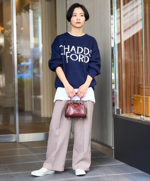 FREAK'S STORE（フリークスストア）の「テックウーリータックワイドパンツ（スラックス・レディース・グリーン/ブラウン/その他/コーラルピンク・MEDIUM/SMALL）」の5枚目の写真