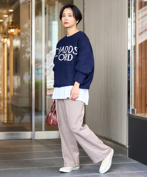 FREAK'S STORE（フリークスストア）の「テックウーリータックワイドパンツ（スラックス・レディース・グリーン/ブラウン/その他/コーラルピンク・MEDIUM/SMALL）」の6枚目の写真