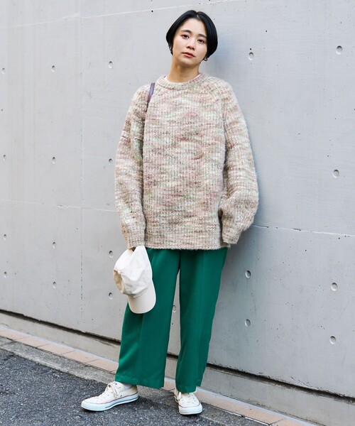 FREAK'S STORE（フリークスストア）の「テックウーリータックワイドパンツ（スラックス・レディース・グリーン/ブラウン/その他/コーラルピンク・MEDIUM/SMALL）」の17枚目の写真