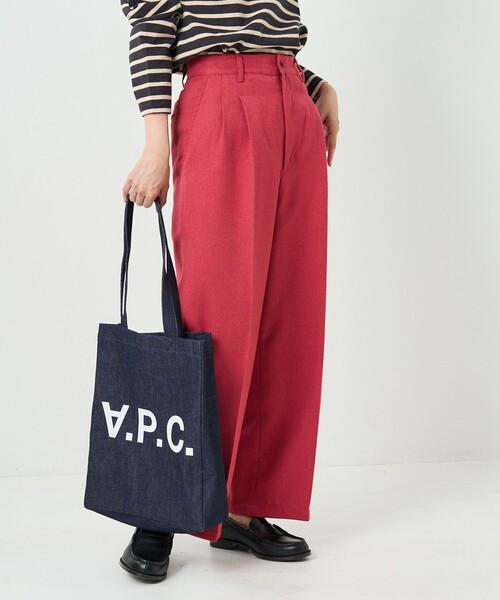 FREAK'S STORE（フリークスストア）の「テックウーリータックワイドパンツ（スラックス・レディース・グリーン/ブラウン/その他/コーラルピンク・MEDIUM/SMALL）」の19枚目の写真