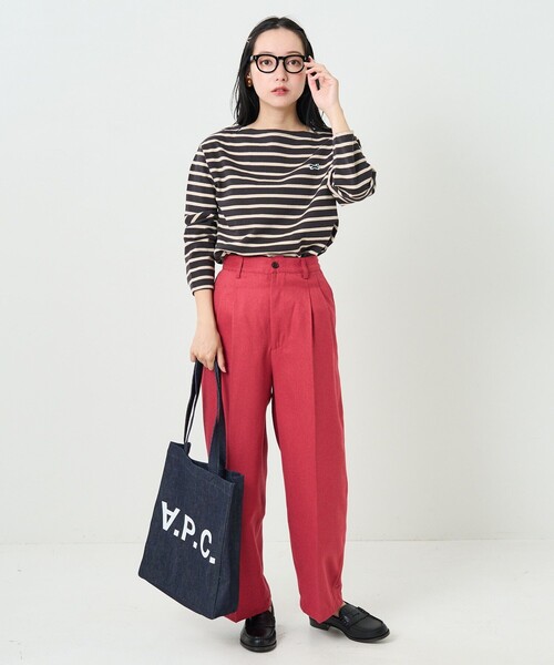 FREAK'S STORE（フリークスストア）の「テックウーリータックワイドパンツ（スラックス・レディース・グリーン/ブラウン/その他/コーラルピンク・MEDIUM/SMALL）」の21枚目の写真