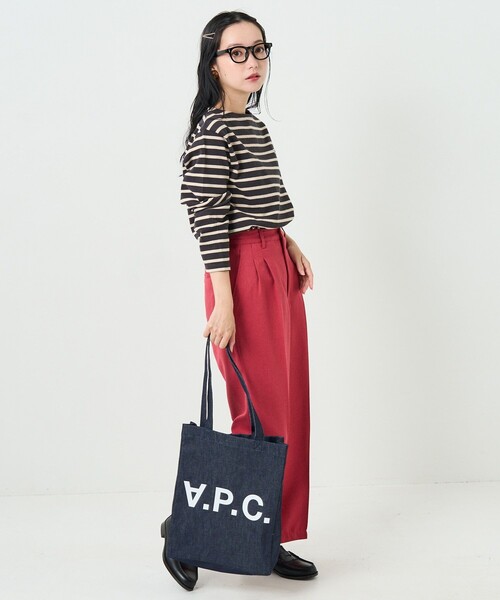 FREAK'S STORE（フリークスストア）の「テックウーリータックワイドパンツ（スラックス・レディース・グリーン/ブラウン/その他/コーラルピンク・MEDIUM/SMALL）」の22枚目の写真