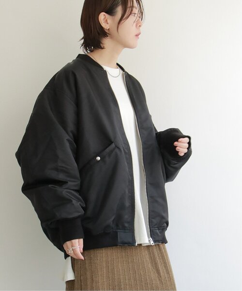 notch.（ノッチ）の「ルーズシルエット　ＭＡ－１（MA-1・レディース・ブラック/ベージュ/キャメル・M）」の2枚目の写真