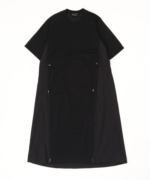 IJIIT&Co.(イジットアンドコー)の「IJIIT&Co.(イジット&コー) WASHABLE 切替ワンピース(ワンピース・レディース・ブラック/グリーン・F)」の2枚目の写真