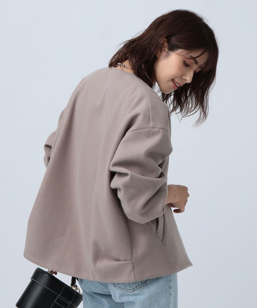 BAYFLOW(ベイフロー)の「ウーリージップブルゾン(ブルゾン・レディース・ライトグレー/ブラック/ブルー/アイボリー・SMALL/MEDIUM)」の12枚目の写真