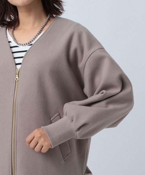 BAYFLOW(ベイフロー)の「ウーリージップブルゾン(ブルゾン・レディース・ライトグレー/ブラック/ブルー/アイボリー・SMALL/MEDIUM)」の18枚目の写真