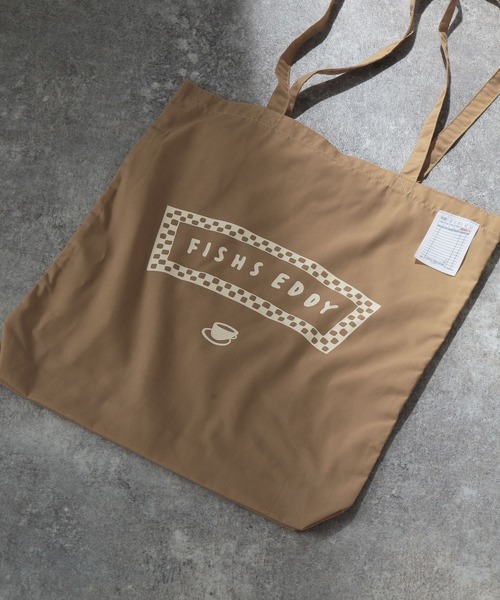 Fishs Eddy（フィッシュエディ）の「[Fishs Eddy(フィッシュエディ)]カラートートバッグ（トートバッグ・レディース・ブルー/ベージュ/パープル/レッド/ブラック/セージグリーン/ライトイエロー・FREE）」の2枚目の写真