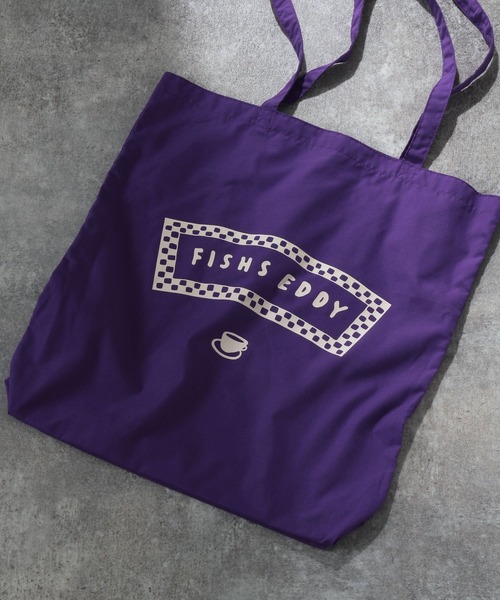 Fishs Eddy（フィッシュエディ）の「[Fishs Eddy(フィッシュエディ)]カラートートバッグ（トートバッグ・レディース・ブルー/ベージュ/パープル/レッド/ブラック/セージグリーン/ライトイエロー・FREE）」の5枚目の写真