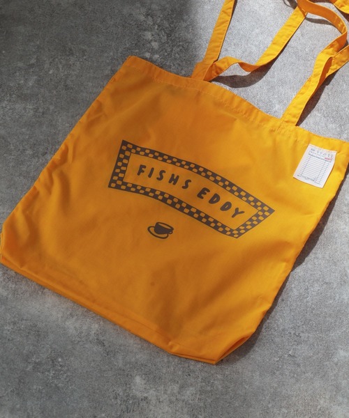 Fishs Eddy（フィッシュエディ）の「[Fishs Eddy(フィッシュエディ)]カラートートバッグ（トートバッグ・レディース・ブルー/ベージュ/パープル/レッド/ブラック/セージグリーン/ライトイエロー・FREE）」の6枚目の写真