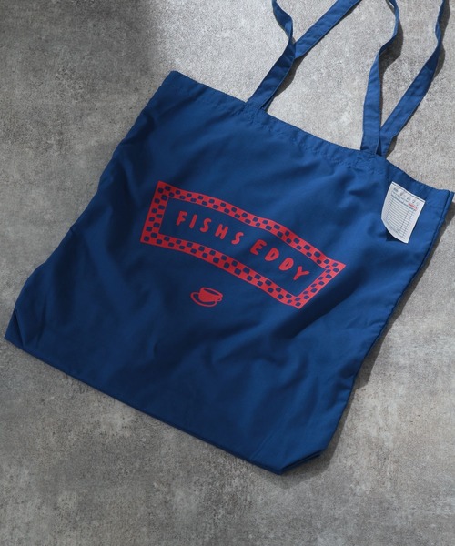 Fishs Eddy（フィッシュエディ）の「[Fishs Eddy(フィッシュエディ)]カラートートバッグ（トートバッグ・レディース・ブルー/ベージュ/パープル/レッド/ブラック/セージグリーン/ライトイエロー・FREE）」の4枚目の写真