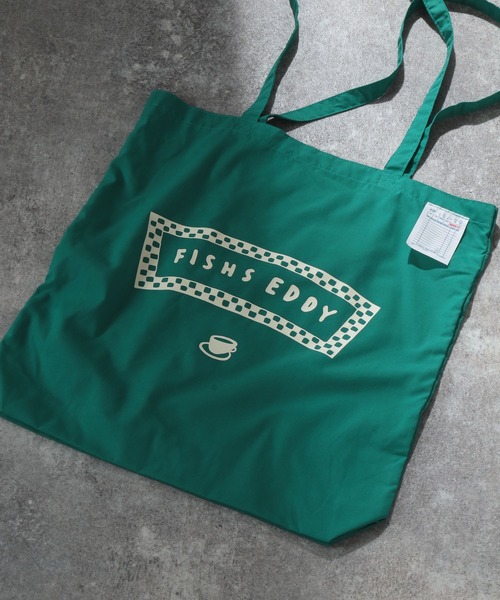 Fishs Eddy（フィッシュエディ）の「[Fishs Eddy(フィッシュエディ)]カラートートバッグ（トートバッグ・レディース・ブルー/ベージュ/パープル/レッド/ブラック/セージグリーン/ライトイエロー・FREE）」の3枚目の写真