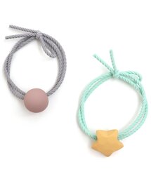 BREEZE | カラフルモチーフゴム(2Pセット)(ヘアゴム)