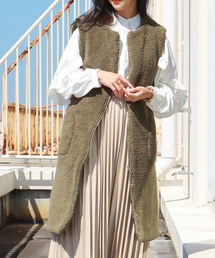 libelle more | ボアロングベスト(ベスト)