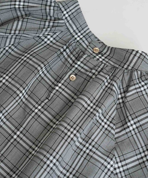 ROPE' PICNIC（ロペピクニック）の「先染めチェックブラウス（シャツ/ブラウス・レディース・パープル系その他2/ブラック系その他/ブラック・38）」の11枚目の写真