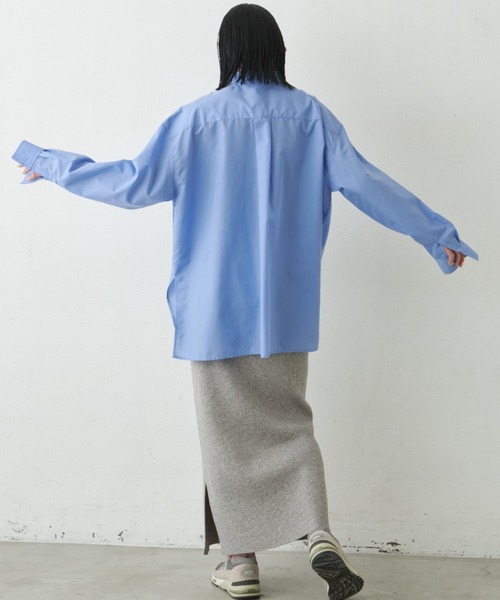 Aunt Marie's（アントマリーズ）の「リブニットロングスカート（スカート・レディース・ブラウン/グレー/ライム/ブラック・FREE）」の22枚目の写真