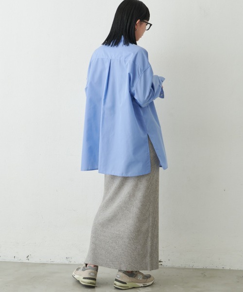 Aunt Marie's（アントマリーズ）の「リブニットロングスカート（スカート・レディース・ブラウン/グレー/ライム/ブラック・FREE）」の21枚目の写真