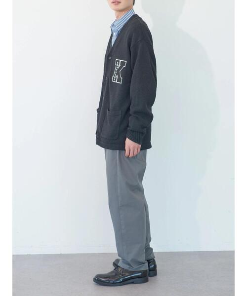 koe（コエ）の「ワッペン刺繍Vニットカーディガン（カーディガン/ボレロ・メンズ・ブラック/グリーン/アイボリー・XL/L）」の7枚目の写真