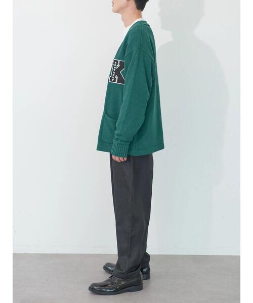 koe（コエ）の「ワッペン刺繍Vニットカーディガン（カーディガン/ボレロ・メンズ・ブラック/グリーン/アイボリー・XL/L）」の19枚目の写真
