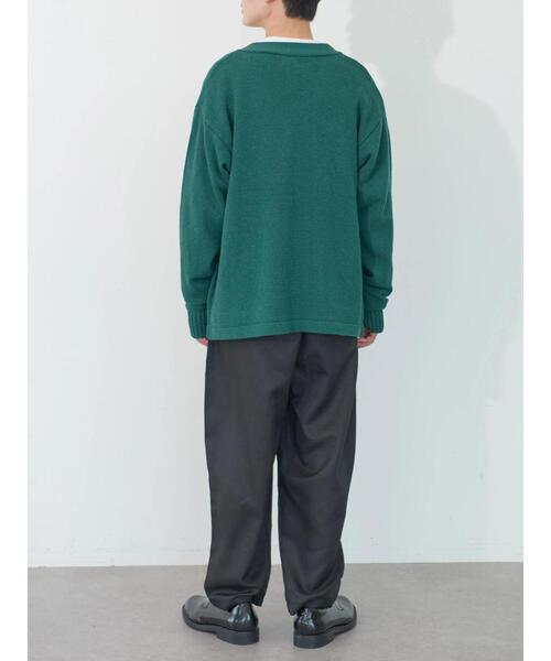 koe（コエ）の「ワッペン刺繍Vニットカーディガン（カーディガン/ボレロ・メンズ・ブラック/グリーン/アイボリー・XL/L）」の20枚目の写真