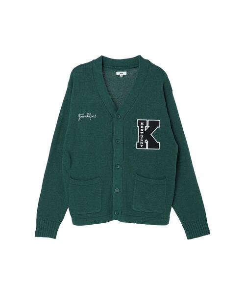 koe（コエ）の「ワッペン刺繍Vニットカーディガン（カーディガン/ボレロ・メンズ・ブラック/グリーン/アイボリー・XL/L）」の21枚目の写真