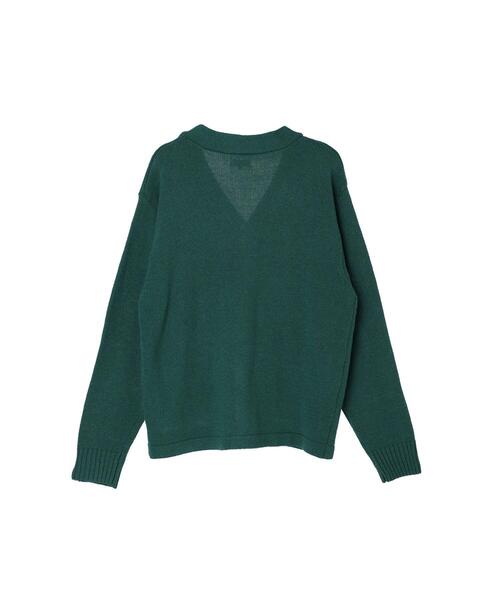 koe（コエ）の「ワッペン刺繍Vニットカーディガン（カーディガン/ボレロ・メンズ・ブラック/グリーン/アイボリー・XL/L）」の22枚目の写真