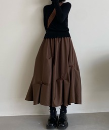 バラ付き立体スカート