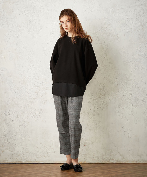 LE SOUK HOLIDAY（ルスークホリデー）の「微起毛フェイクレイヤードプルオーバー（Tシャツ/カットソー・レディース・ベージュ/ライトグレー/ブラック・M/L）」の6枚目の写真