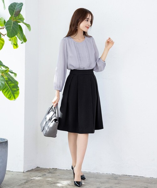 Tiaclasse（ティアクラッセ）の「【洗える】ピンタックレースブラウス（シャツ/ブラウス・レディース・ネイビー/モカ/グレー/オフホワイト/ピンク・M/L）」の19枚目の写真