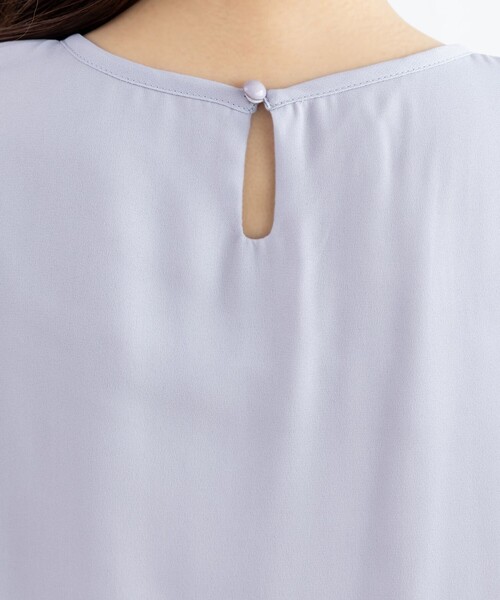 Tiaclasse（ティアクラッセ）の「【洗える】ピンタックレースブラウス（シャツ/ブラウス・レディース・ネイビー/モカ/グレー/オフホワイト/ピンク・M/L）」の12枚目の写真