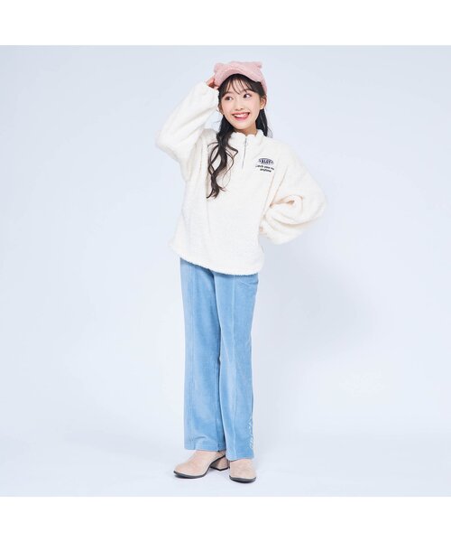 algy（アルジー）の「ボアジップトレーナー（スウェット・キッズ・アイボリー/ピンク/ミント・SMALL/X-SMALL/MEDIUM/XX-SMALL）」の5枚目の写真