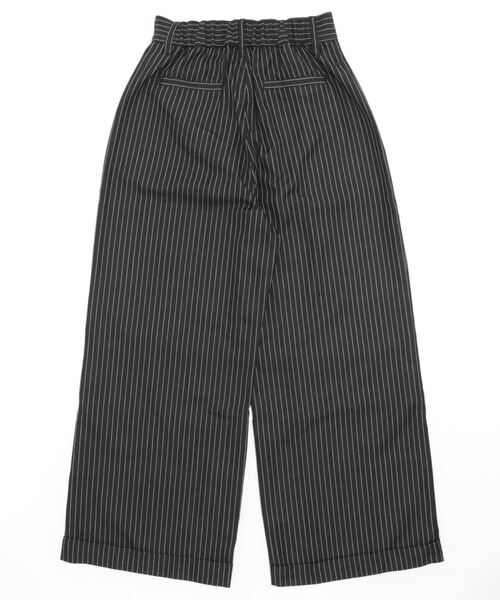 reca（レカ）の「ピンストライプ柄ワイドパンツ（その他パンツ・レディース・ブラック/チャコールグレー・FREE）」の3枚目の写真