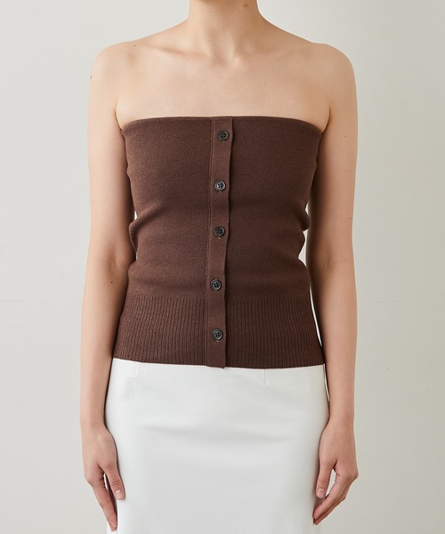 GALLARDAGALANTE（ガリャルダガランテ）の「カーディガンセットニット（カーディガン/ボレロ・レディース・ライトグレー/ブラウン/ベージュ・FREE）」の15枚目の写真