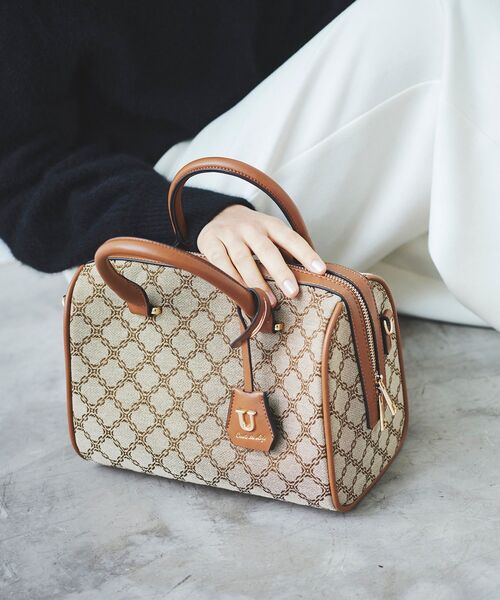 le.coeur blanc（ルクールブラン）の「ジャガードボストン別注バッグ（ボストンバッグ・レディース・ブラウン系その他3/ブラック系その他・FREE）」の8枚目の写真