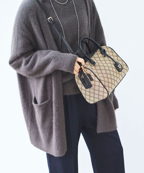 le.coeur blanc（ルクールブラン）の「ジャガードボストン別注バッグ（ボストンバッグ・レディース・ブラウン系その他3/ブラック系その他・FREE）」の16枚目の写真