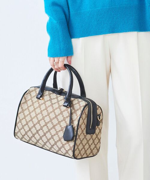 le.coeur blanc（ルクールブラン）の「ジャガードボストン別注バッグ（ボストンバッグ・レディース・ブラウン系その他3/ブラック系その他・FREE）」の19枚目の写真